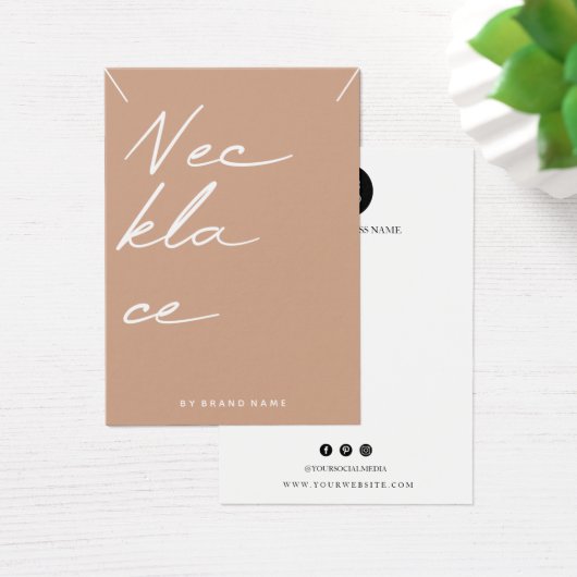 ネックレスディスプレイ名刺 (デスク)