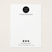 ネックレスディスプレイ名刺 (裏面)