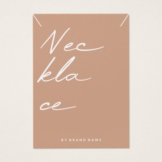 ネックレスディスプレイ名刺 (正面)