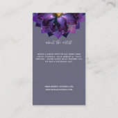 ネックレスディスプレイ、神秘的なロータスマンダラクレフター 名刺 (裏面)