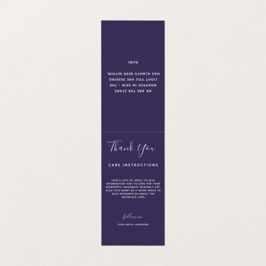 ネックレスディスプレイ、神秘的なロータスマンダラクレフター 名刺 (内部フラット)