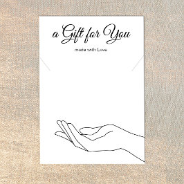 ネックレスブレスレットギフトディスプレイホルダーカード 名刺