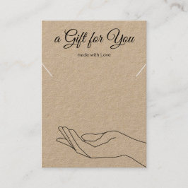 ネックレスブレスレットクラフトギフトディスプレイホルダーカード 名刺