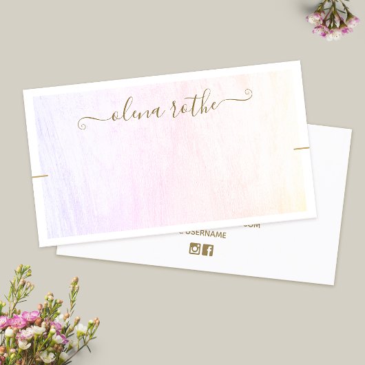 ネックレスブレスレットパステルレインボーウッドディスプレイ コーリングカード