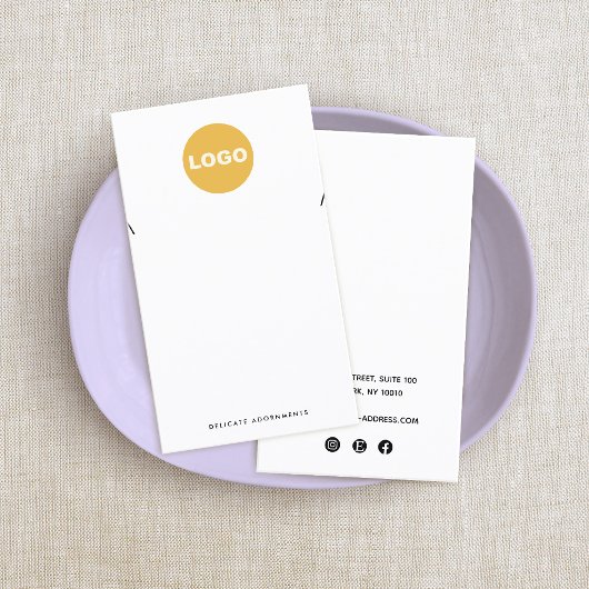 ネックレスペンダントカスタム追加ロゴホルダーディスプレイ 名刺