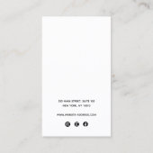 ネックレスペンダントカスタム追加ロゴホルダーディスプレイ 名刺 (裏面)