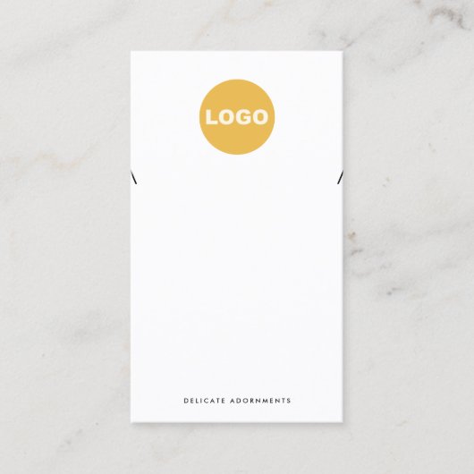 ネックレスペンダントカスタム追加ロゴホルダーディスプレイ 名刺 (正面)