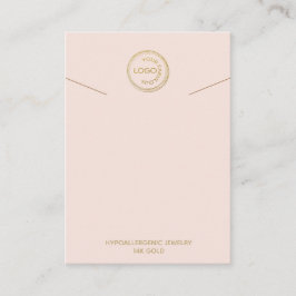 ネックレスホルダーディスプレイロゴの追加赤面 名刺