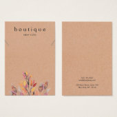 ネックレス自然ジュエリー表示カード (正面&裏面)