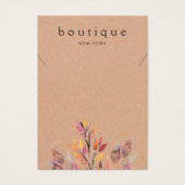 ネックレス自然ジュエリー表示カード (正面)