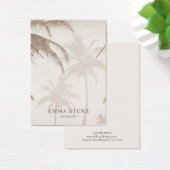 ネックレス表示カード自然・ヤシの木の鳥 (デスク)