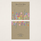 ネックレス表示カード・水彩ワイルドフラワー (正面&裏面)