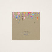 ネックレス表示カード・水彩ワイルドフラワー (裏面)