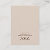 ネックレス表示カード·自然フローラソーシャルメディア 名刺 (裏面)