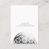 ネックレス表示カード・花/曼荼羅 名刺 (裏面)