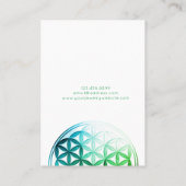 ネックレス表示カード・ Blume des Lebens 名刺 (裏面)