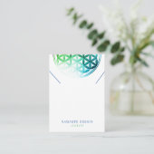 ネックレス表示カード・ Blume des Lebens 名刺 (スタンド正面)