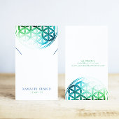 ネックレス表示カード・ Blume des Lebens 名刺