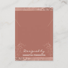 ネックレス表示バラ金ゴールドフローラ 名刺