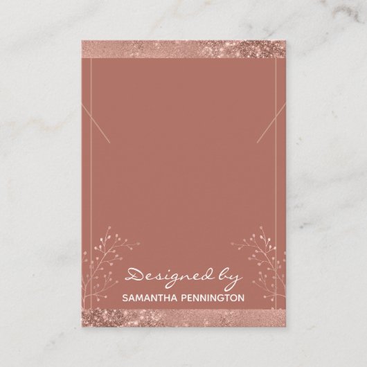 ネックレス表示バラ金ゴールドフローラ 名刺 (正面)