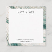 ネックレス+イヤリンググリーン縁どバッキングカード エンクロージャーカード (正面)