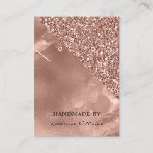 ネックレス&イヤリングディスプレイカード |バラ金ゴールド