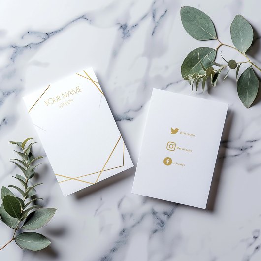 ネックレス、ブレスレット表示カードとソーシャルアイコン