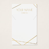 ネックレス、ブレスレット金ゴールド幾何学的ディスプレイカード (正面)