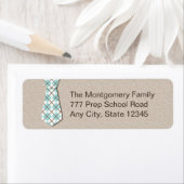 ネック名門私立校風のティアーガイル差出人住所ラベルシ ラベル (インサイチュ)