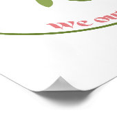 ネッシーおもしろいクリプティドクラブグリーン&ピンクレトロ ポスター (角)