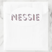 ネッシーのシール 楕円形シール (バッグ)