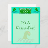 ネッシーの机から! ノートカード (正面/裏面)