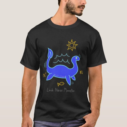 ネッシーをいじる Tシャツ (正面)