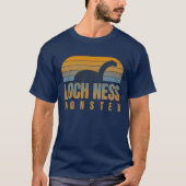 ネッシー レトロ サンセット ヴィンテージ Tシャツ (正面)