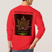 ネッティングリーフ付きツリーデザイン-インスパイア自然- Tシャツ (裏面)