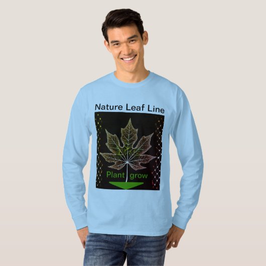 ネッティングリーフ付きツリーデザイン-インスパイア自然- Tシャツ (正面フル)