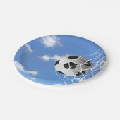 ネットのサッカーボール ペーパープレート (アングル)