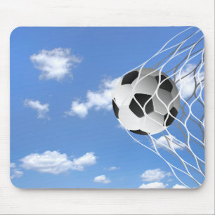 ネットのサッカーボール マウスパッド
