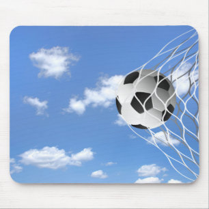 ネットのサッカーボール マウスパッド