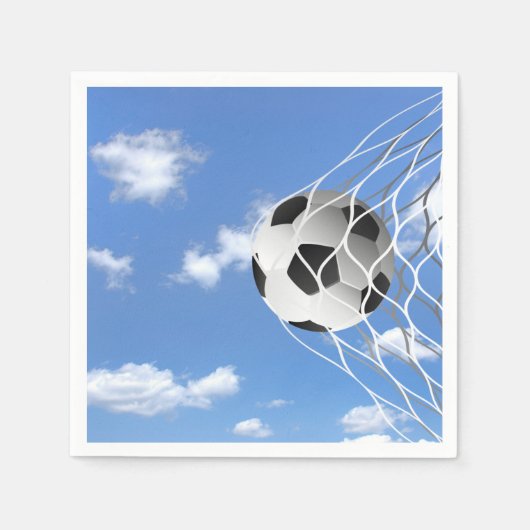 ネットのソカーボール スタンダードカクテルナプキン (正面)