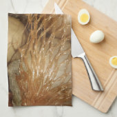 ネットの玉ねぎ、野菜、スパイシーな料理 キッチンタオル (四つ折り)