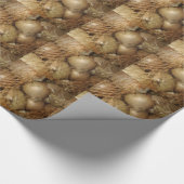 ネットの玉ねぎ、野菜、スパイシーな料理 ラッピングペーパー (角)