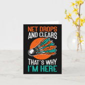 ネットの落下とクリア私はここにいるおもしろい理由 カード (黄色い花)