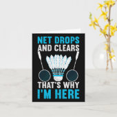 ネットの落下とクリア私はここにいるおもしろい理由 カード (黄色い花)