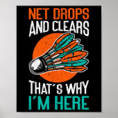 ネットの落下とクリア私はここにいるおもしろい理由 ポスター (正面)