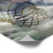 ネットやる気を起こさせるボール写真引用文 ポスター (角)