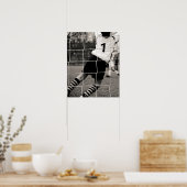 ネットを保護集中させてチームを動かす ポスター (キッチン)