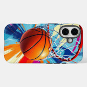 ネットガードバスケットボール Case-Mate iPhoneケース (裏面 (横))
