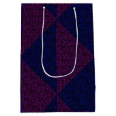 ネットパターン05 IndigoブルーブラックBG ミディアムペーパーバッグ (裏面)