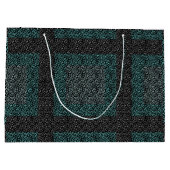 ネットパターン2 tones.b黒BG ラージペーパーバッグ (裏面)